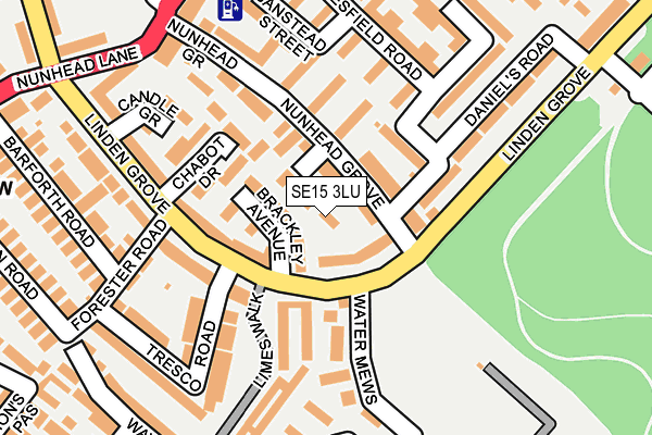 SE15 3LU map - OS OpenMap – Local (Ordnance Survey) SE15 3LU map - OS OpenMap – Local (Ordnance Survey)