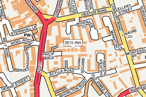 SE15 3NH map - OS OpenMap – Local (Ordnance Survey) SE15 3NH map - OS OpenMap – Local (Ordnance Survey)