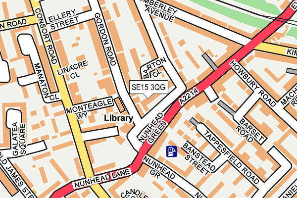 SE15 3QG map - OS OpenMap – Local (Ordnance Survey) SE15 3QG map - OS OpenMap – Local (Ordnance Survey)