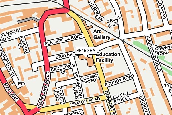 SE15 3RA map - OS OpenMap – Local (Ordnance Survey) SE15 3RA map - OS OpenMap – Local (Ordnance Survey)