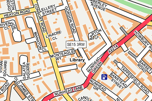 SE15 3RW map - OS OpenMap – Local (Ordnance Survey) SE15 3RW map - OS OpenMap – Local (Ordnance Survey)