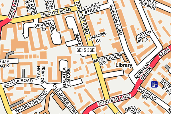 SE15 3SE map - OS OpenMap – Local (Ordnance Survey) SE15 3SE map - OS OpenMap – Local (Ordnance Survey)