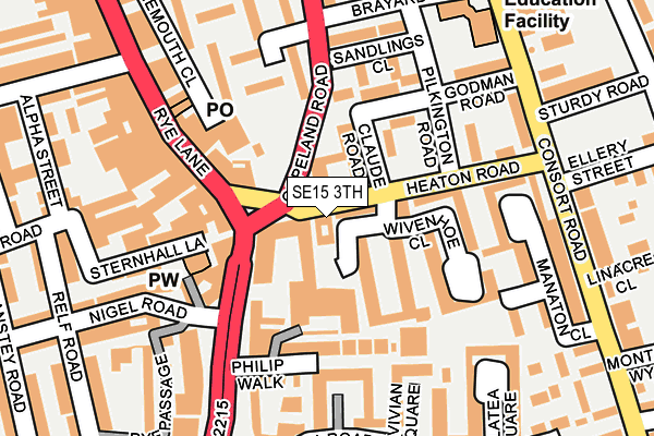 SE15 3TH map - OS OpenMap – Local (Ordnance Survey) SE15 3TH map - OS OpenMap – Local (Ordnance Survey)