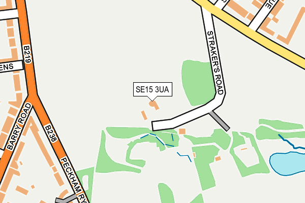 SE15 3UA map - OS OpenMap – Local (Ordnance Survey) SE15 3UA map - OS OpenMap – Local (Ordnance Survey)