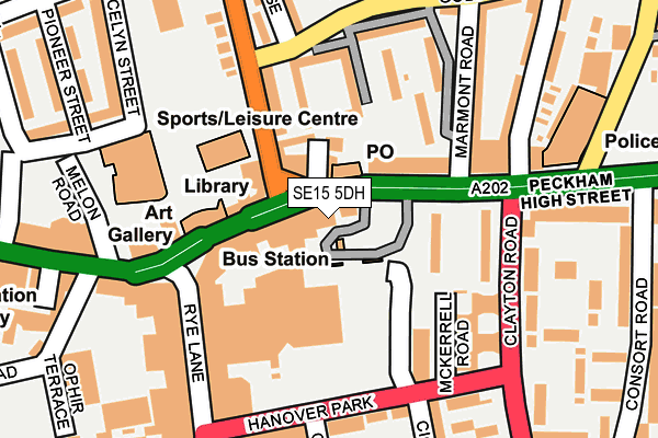 SE15 5DH map - OS OpenMap – Local (Ordnance Survey) SE15 5DH map - OS OpenMap – Local (Ordnance Survey)