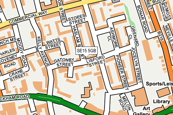 SE15 5GB map - OS OpenMap – Local (Ordnance Survey) SE15 5GB map - OS OpenMap – Local (Ordnance Survey)
