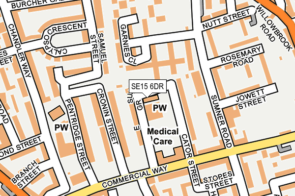 SE15 6DR map - OS OpenMap – Local (Ordnance Survey) SE15 6DR map - OS OpenMap – Local (Ordnance Survey)