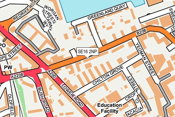 SE16 2NP map - OS OpenMap – Local (Ordnance Survey) SE16 2NP map - OS OpenMap – Local (Ordnance Survey)