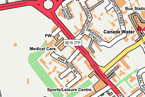 SE16 2TP map - OS OpenMap – Local (Ordnance Survey) SE16 2TP map - OS OpenMap – Local (Ordnance Survey)