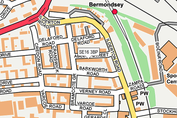 SE16 3BP map - OS OpenMap – Local (Ordnance Survey) SE16 3BP map - OS OpenMap – Local (Ordnance Survey)