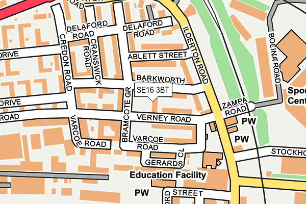 SE16 3BT map - OS OpenMap – Local (Ordnance Survey) SE16 3BT map - OS OpenMap – Local (Ordnance Survey)