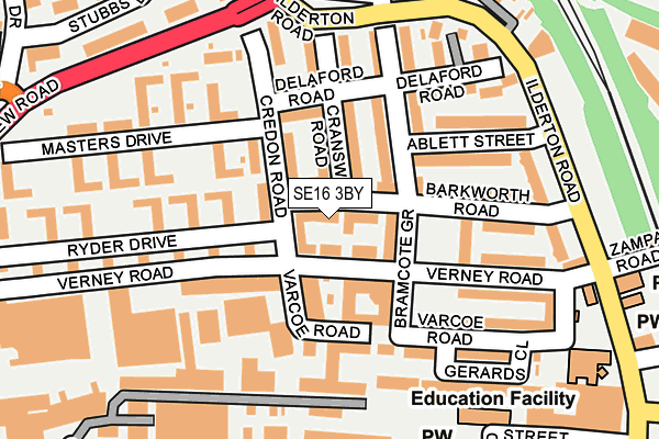 SE16 3BY map - OS OpenMap – Local (Ordnance Survey) SE16 3BY map - OS OpenMap – Local (Ordnance Survey)
