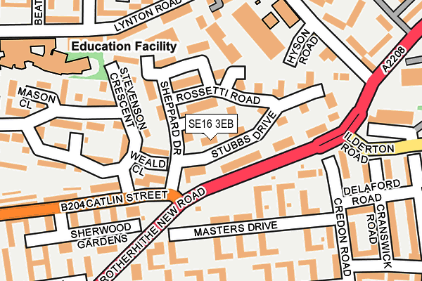 SE16 3EB map - OS OpenMap – Local (Ordnance Survey) SE16 3EB map - OS OpenMap – Local (Ordnance Survey)