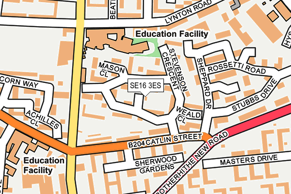 SE16 3ES map - OS OpenMap – Local (Ordnance Survey) SE16 3ES map - OS OpenMap – Local (Ordnance Survey)