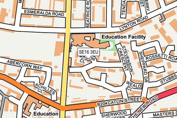 SE16 3EU map - OS OpenMap – Local (Ordnance Survey) SE16 3EU map - OS OpenMap – Local (Ordnance Survey)
