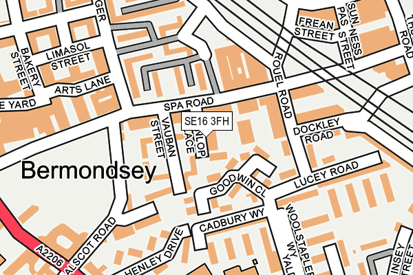 SE16 3FH map - OS OpenMap – Local (Ordnance Survey) SE16 3FH map - OS OpenMap – Local (Ordnance Survey)