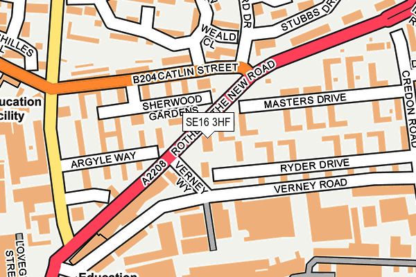 SE16 3HF map - OS OpenMap – Local (Ordnance Survey) SE16 3HF map - OS OpenMap – Local (Ordnance Survey)