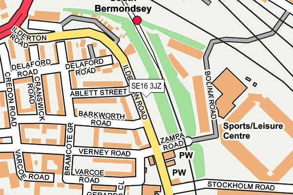 SE16 3JZ map - OS OpenMap – Local (Ordnance Survey) SE16 3JZ map - OS OpenMap – Local (Ordnance Survey)