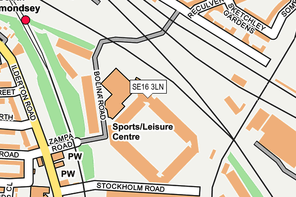 SE16 3LN map - OS OpenMap – Local (Ordnance Survey) SE16 3LN map - OS OpenMap – Local (Ordnance Survey)