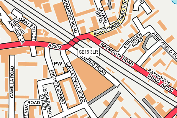 SE16 3LR map - OS OpenMap – Local (Ordnance Survey) SE16 3LR map - OS OpenMap – Local (Ordnance Survey)