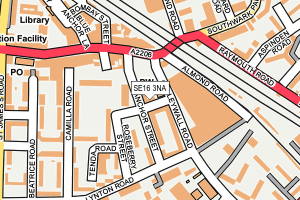 SE16 3NA map - OS OpenMap – Local (Ordnance Survey) SE16 3NA map - OS OpenMap – Local (Ordnance Survey)