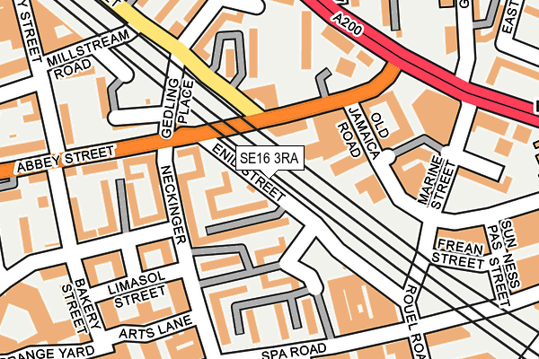 SE16 3RA map - OS OpenMap – Local (Ordnance Survey) SE16 3RA map - OS OpenMap – Local (Ordnance Survey)