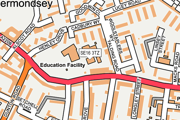 SE16 3TZ map - OS OpenMap – Local (Ordnance Survey) SE16 3TZ map - OS OpenMap – Local (Ordnance Survey)