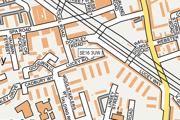 SE16 3UW map - OS OpenMap – Local (Ordnance Survey) SE16 3UW map - OS OpenMap – Local (Ordnance Survey)