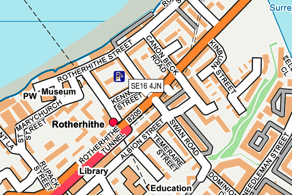 SE16 4JN map - OS OpenMap – Local (Ordnance Survey) SE16 4JN map - OS OpenMap – Local (Ordnance Survey)