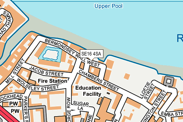 SE16 4SA map - OS OpenMap – Local (Ordnance Survey) SE16 4SA map - OS OpenMap – Local (Ordnance Survey)