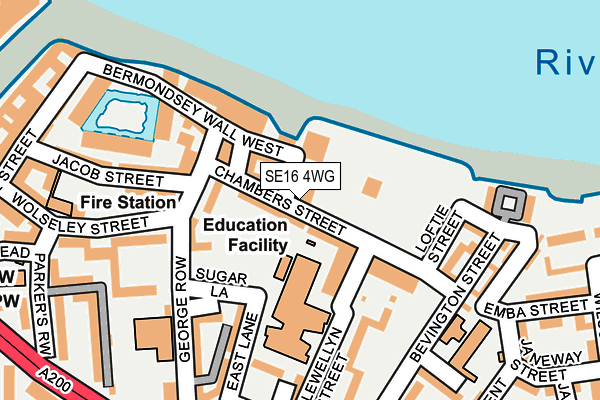 SE16 4WG map - OS OpenMap – Local (Ordnance Survey) SE16 4WG map - OS OpenMap – Local (Ordnance Survey)