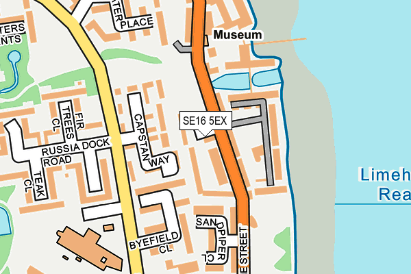 SE16 5EX map - OS OpenMap – Local (Ordnance Survey) SE16 5EX map - OS OpenMap – Local (Ordnance Survey)