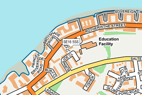 SE16 5SS map - OS OpenMap – Local (Ordnance Survey) SE16 5SS map - OS OpenMap – Local (Ordnance Survey)