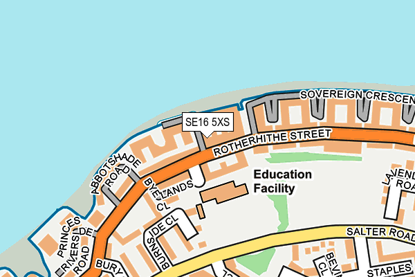 SE16 5XS map - OS OpenMap – Local (Ordnance Survey) SE16 5XS map - OS OpenMap – Local (Ordnance Survey)