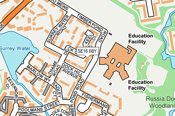 SE16 6BY map - OS OpenMap – Local (Ordnance Survey) SE16 6BY map - OS OpenMap – Local (Ordnance Survey)