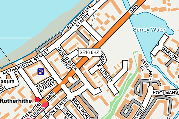 SE16 6HZ map - OS OpenMap – Local (Ordnance Survey) SE16 6HZ map - OS OpenMap – Local (Ordnance Survey)