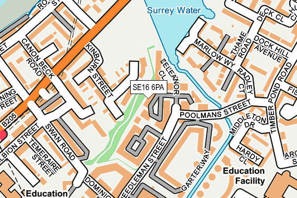 SE16 6PA map - OS OpenMap – Local (Ordnance Survey) SE16 6PA map - OS OpenMap – Local (Ordnance Survey)