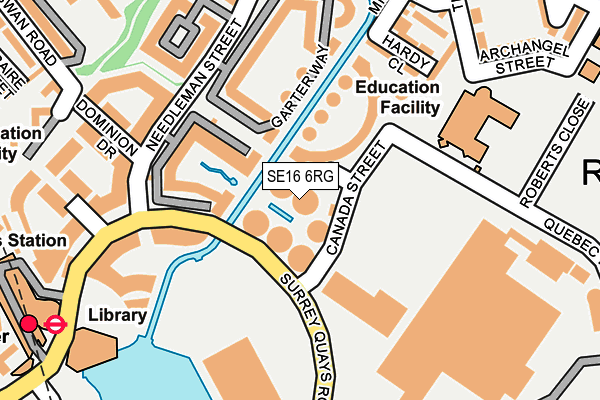 SE16 6RG map - OS OpenMap – Local (Ordnance Survey) SE16 6RG map - OS OpenMap – Local (Ordnance Survey)