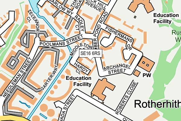 SE16 6RS map - OS OpenMap – Local (Ordnance Survey) SE16 6RS map - OS OpenMap – Local (Ordnance Survey)