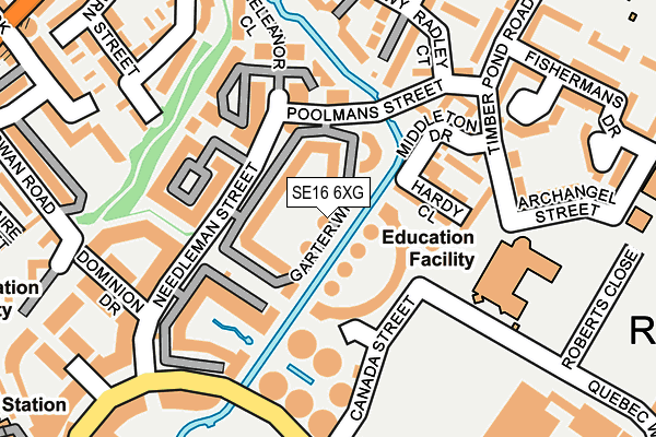 SE16 6XG map - OS OpenMap – Local (Ordnance Survey) SE16 6XG map - OS OpenMap – Local (Ordnance Survey)