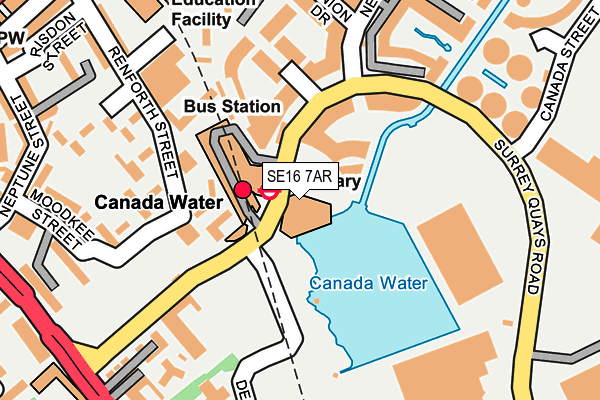 SE16 7AR map - OS OpenMap – Local (Ordnance Survey) SE16 7AR map - OS OpenMap – Local (Ordnance Survey)