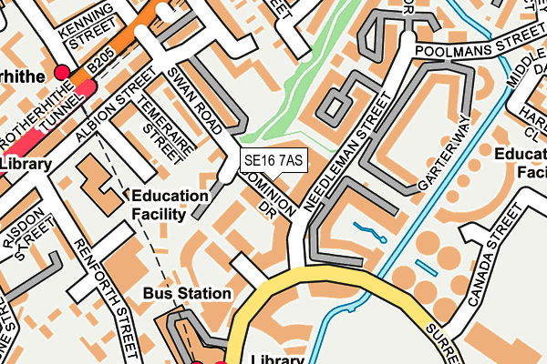 SE16 7AS map - OS OpenMap – Local (Ordnance Survey) SE16 7AS map - OS OpenMap – Local (Ordnance Survey)