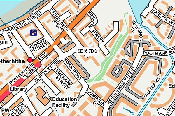 SE16 7DQ map - OS OpenMap – Local (Ordnance Survey) SE16 7DQ map - OS OpenMap – Local (Ordnance Survey)