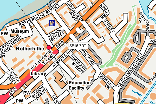 SE16 7DT map - OS OpenMap – Local (Ordnance Survey) SE16 7DT map - OS OpenMap – Local (Ordnance Survey)