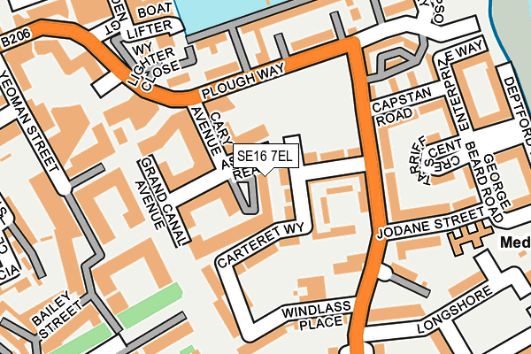 SE16 7EL map - OS OpenMap – Local (Ordnance Survey) SE16 7EL map - OS OpenMap – Local (Ordnance Survey)
