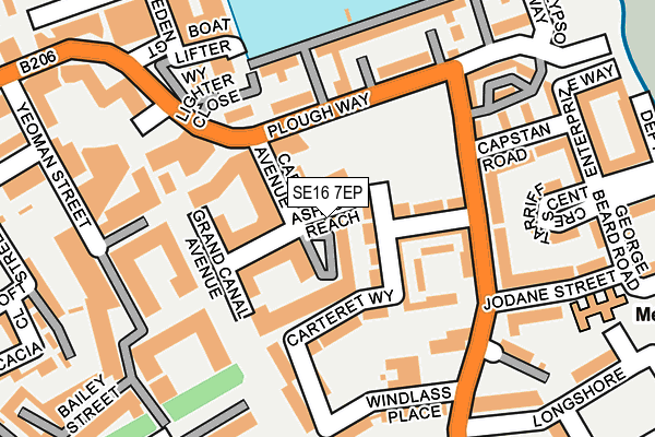 SE16 7EP map - OS OpenMap – Local (Ordnance Survey) SE16 7EP map - OS OpenMap – Local (Ordnance Survey)