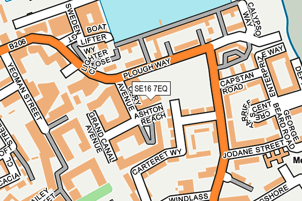 SE16 7EQ map - OS OpenMap – Local (Ordnance Survey) SE16 7EQ map - OS OpenMap – Local (Ordnance Survey)
