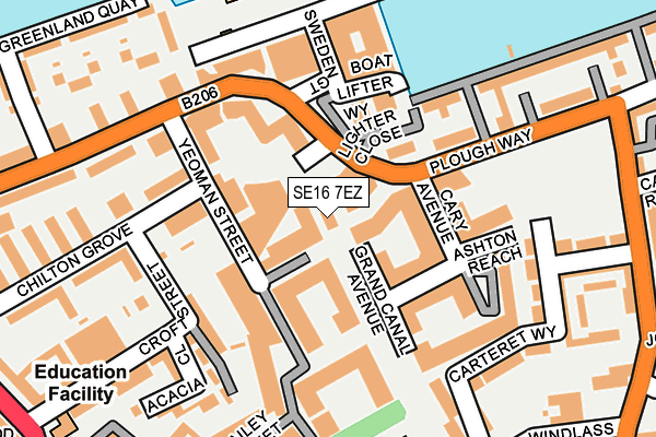 SE16 7EZ map - OS OpenMap – Local (Ordnance Survey) SE16 7EZ map - OS OpenMap – Local (Ordnance Survey)