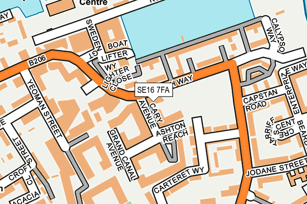 SE16 7FA map - OS OpenMap – Local (Ordnance Survey) SE16 7FA map - OS OpenMap – Local (Ordnance Survey)