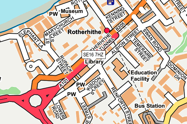 SE16 7HZ map - OS OpenMap – Local (Ordnance Survey) SE16 7HZ map - OS OpenMap – Local (Ordnance Survey)